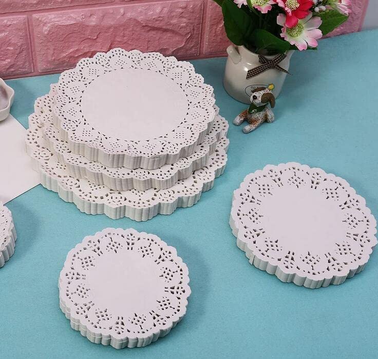 Centrini Di Carta Pizzo Per Torte – 100 Pezzi Rotondi, Decorativi E Assorbenti, Perfetti Per Dessert E Tavole