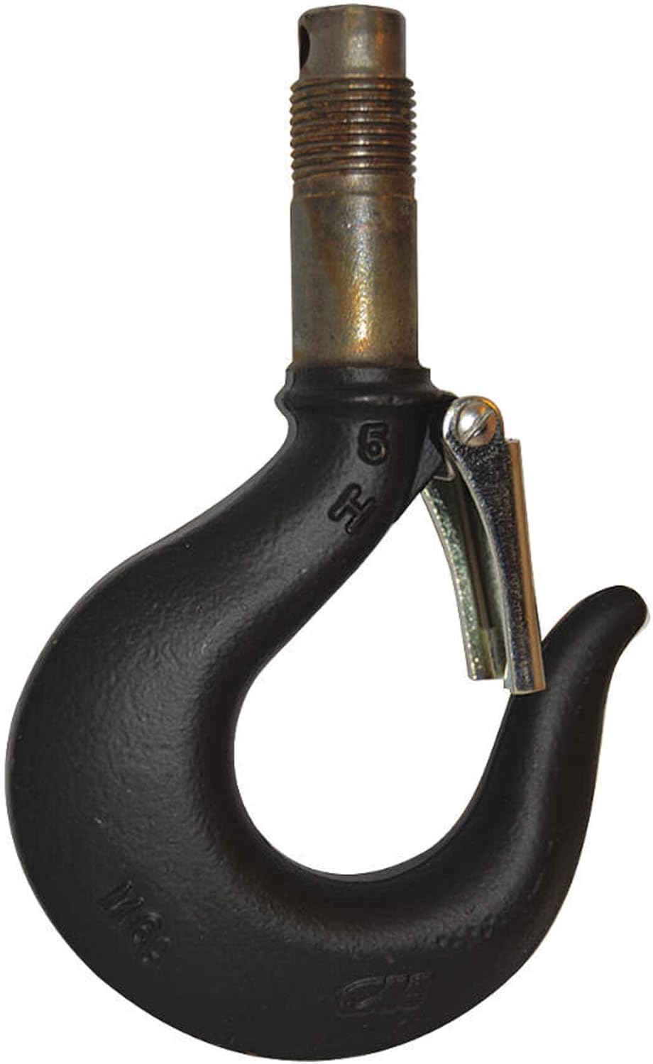 Columbus McKinnon Hook Upper Black and Latch (35617B)