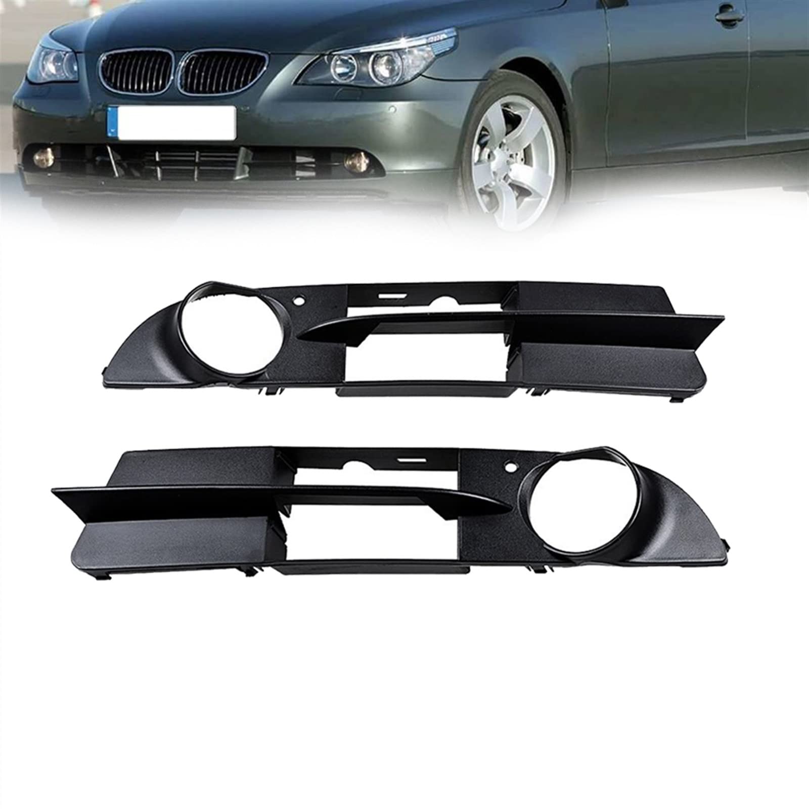 Rejilla luz antiniebla parachoques delantero BMW E60 E61 2001-2007: repuesto exterior 8