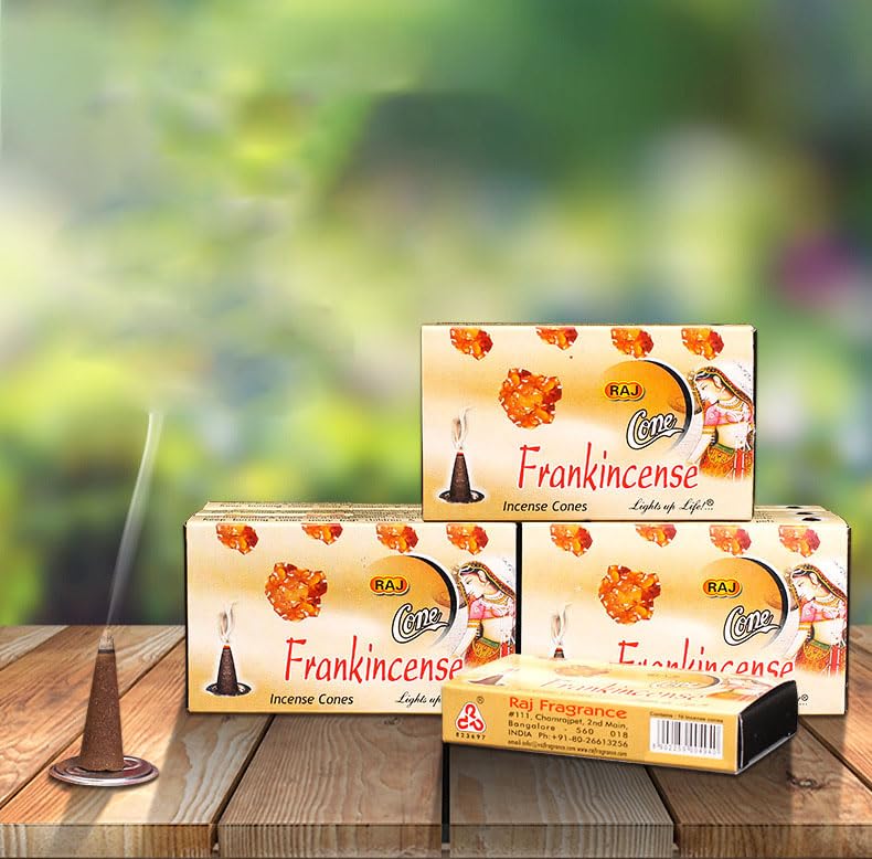 YÄKSCHEEالبخور, Frankincense Incense Cones 120PCS, Incense Sticks, Natural Relaxing, Prayer,Aromatherapy Incense For Air Purifier, Mind & Spirit & Ritualistic Fragrance, Gift Set