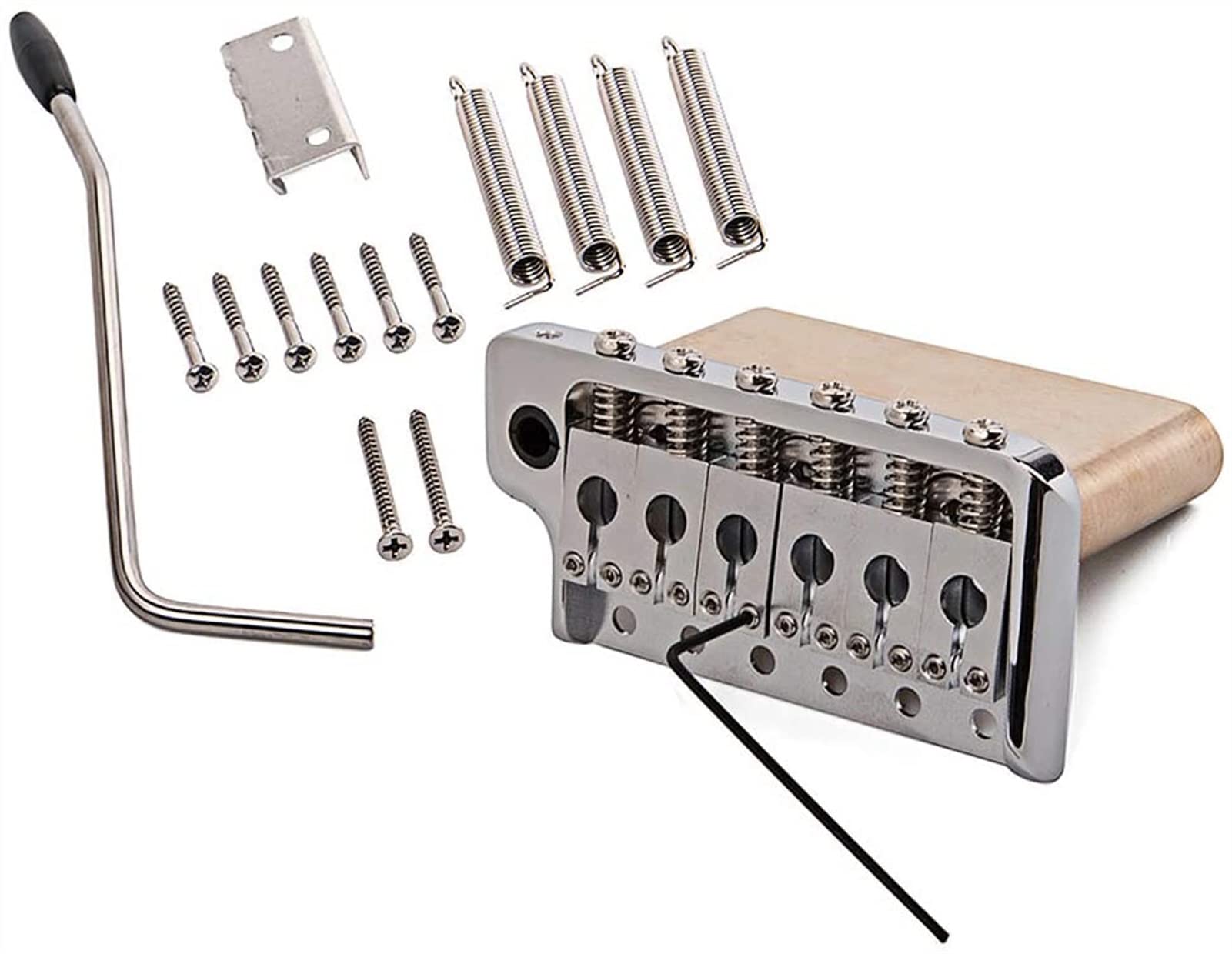 Parti di ricambio chitarra Guitar Electric Tremolo System Brass Bridge Bridge E Selle In Acciaio Inox Per Stratocaster Sostituzione Della Chitarra