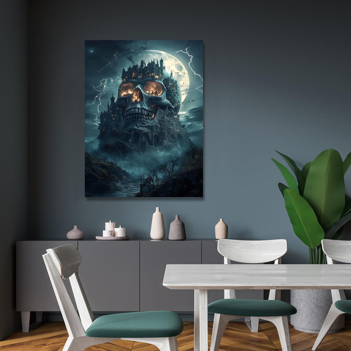 Duch Halloween obraz na płótnie straszna noc sypialnia dekoracja 80 x 120 cm