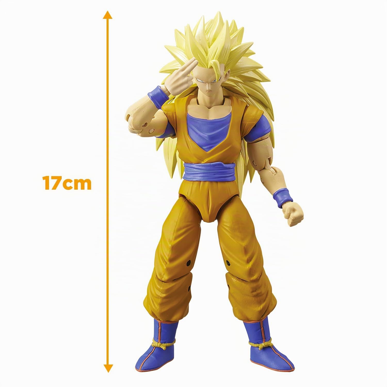 Dragon Ball Super Bandai Figurina Dragon Stars 17 cm - Super Saiyan 3 Goku - Licenza ufficiale Dragon Ball - Figurina articolata Super Saiyan 3 Goku - Giocattolo per bambini 4 anni e + - 36184J