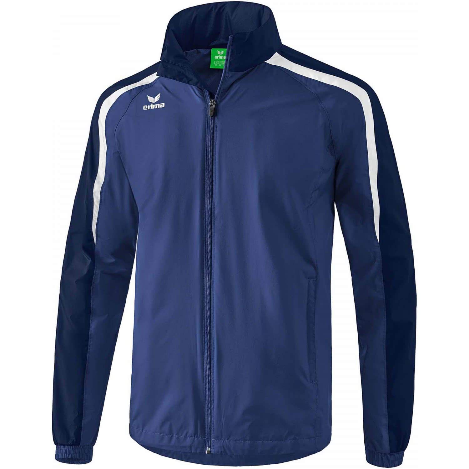 Erima Men's Liga Line 2.0 All-weather Jacket - New Navy/Dark Navy/White, Medium