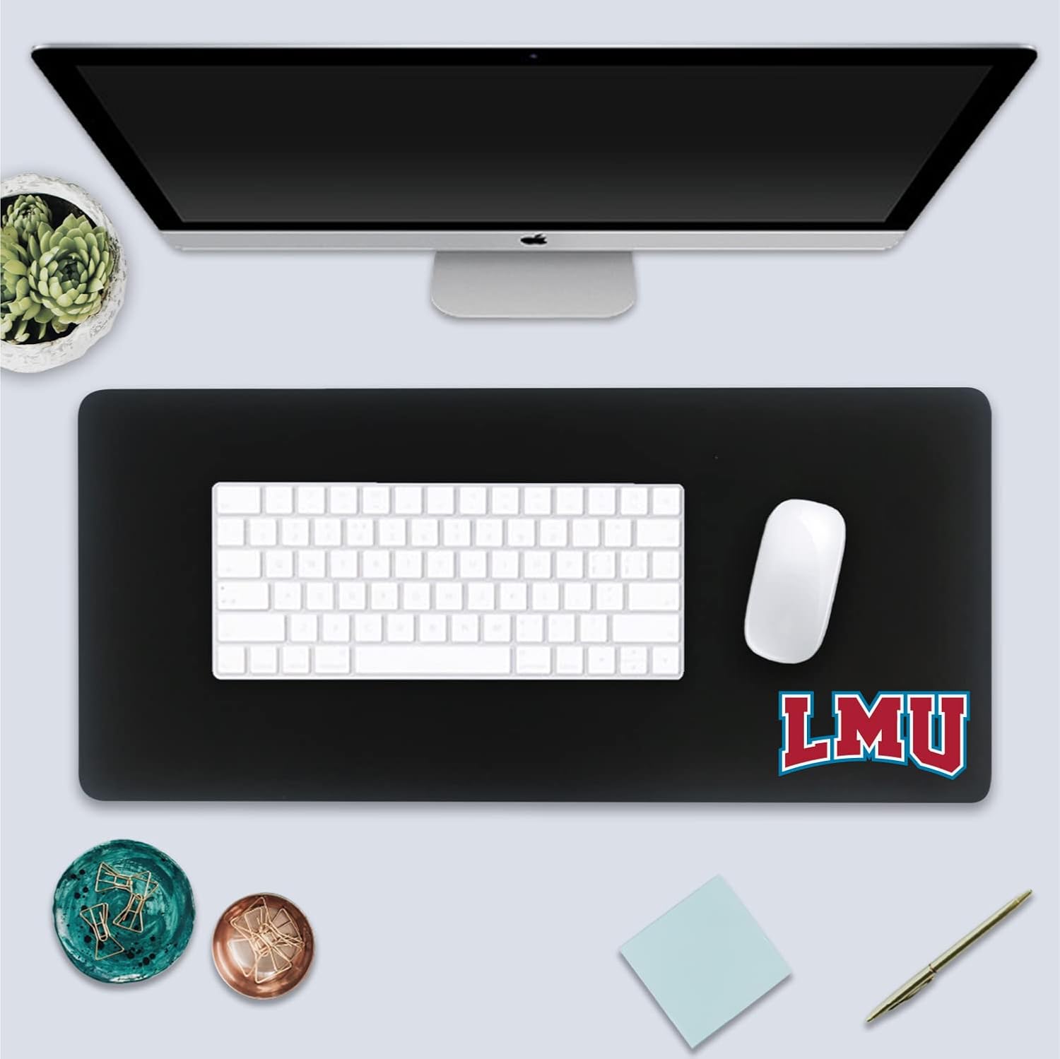 OTM Essentials University of Florida Classic Wireless Charging Cloth Desk Mat, Durable Office Supplies, Non-Slip Base, Quick Charging Wireless Desk Pad, Black