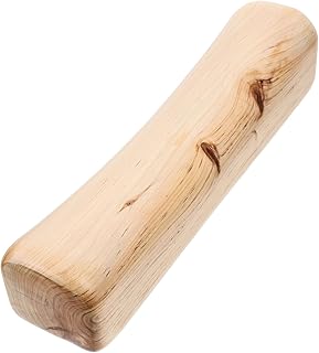 Wooden Cervical Neck Pillow Ergonomic Smooth Support for Side and Back Sleepers Portable Lumber Spine Relief Accessory for Sauna and Wellness