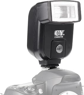 FocusFoto YINYAN CY-20 Universal Hot Shoe Flash Speedlite GN20 for Nikon Canon Panasonic Olympus DSLR Cameras