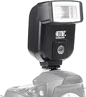 FocusFoto YINYAN CY-20 Universal Hot Shoe On-Camera Flash Speedlite Eletrônico Speedlite com porta de sincronização para Nikon Canon, Panasonic, Olympus, Pentax Alpha Digital DSLR Flash Light