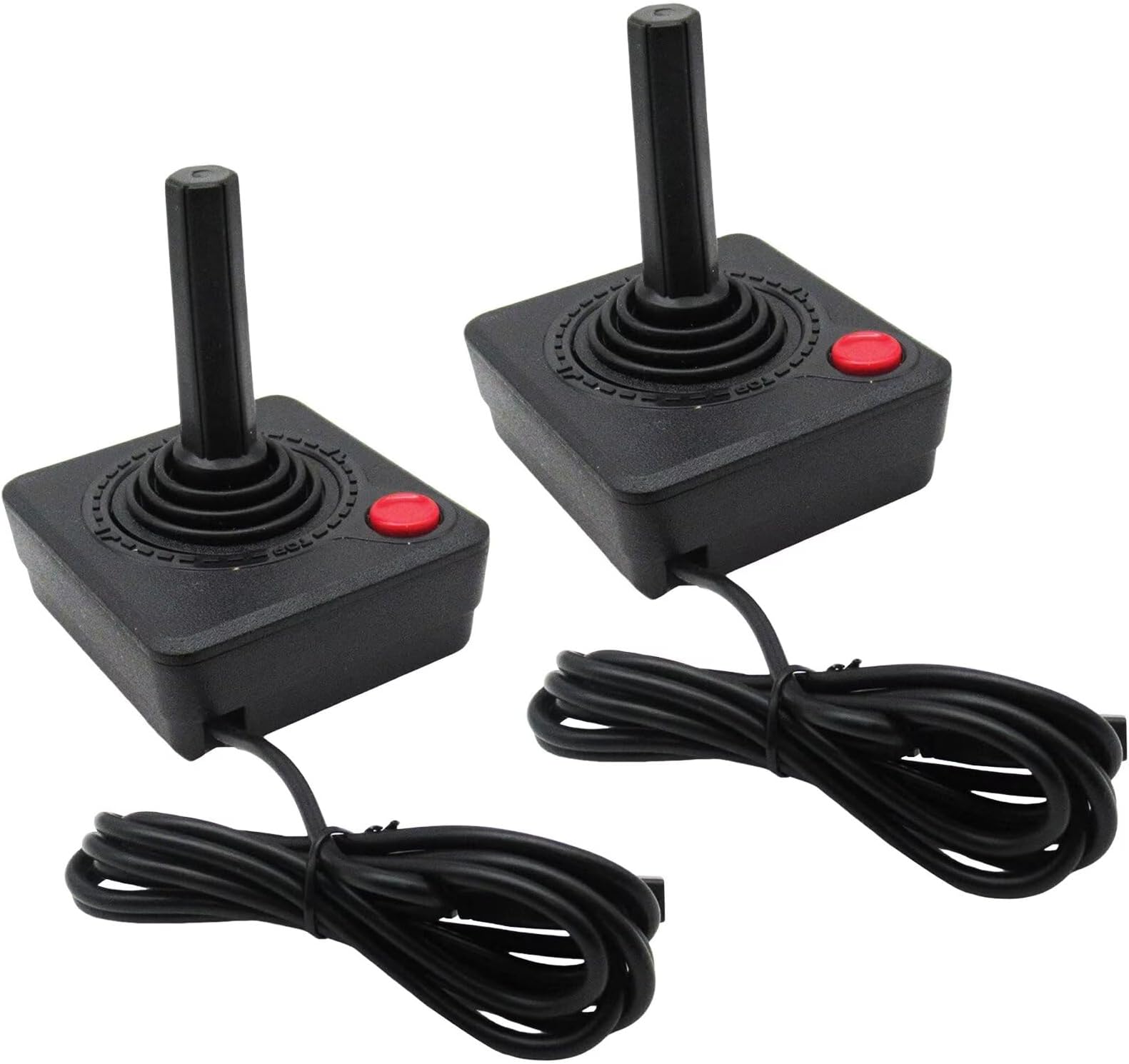 WELURE 2-Pack Joystick Controller Replacement for The Atari 2600 Console System - Black