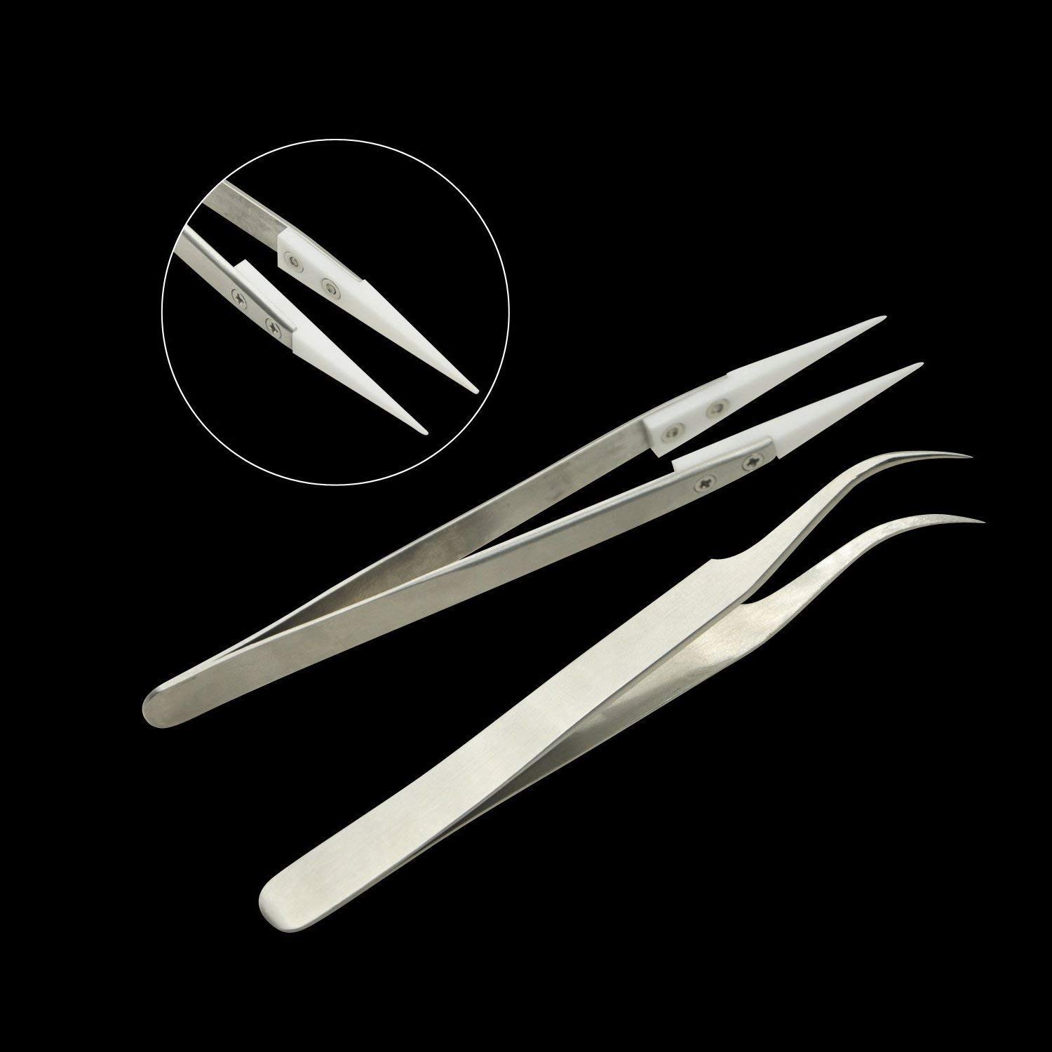 Leeko Jig Coil Bobina Tools Kit di strumenti fai da te E-C, set completo di accessori per il fasciatoio, con ohm, pinze, forbici, cacciavite, pinzette in ceramica/gomito, con filo riscaldante A1