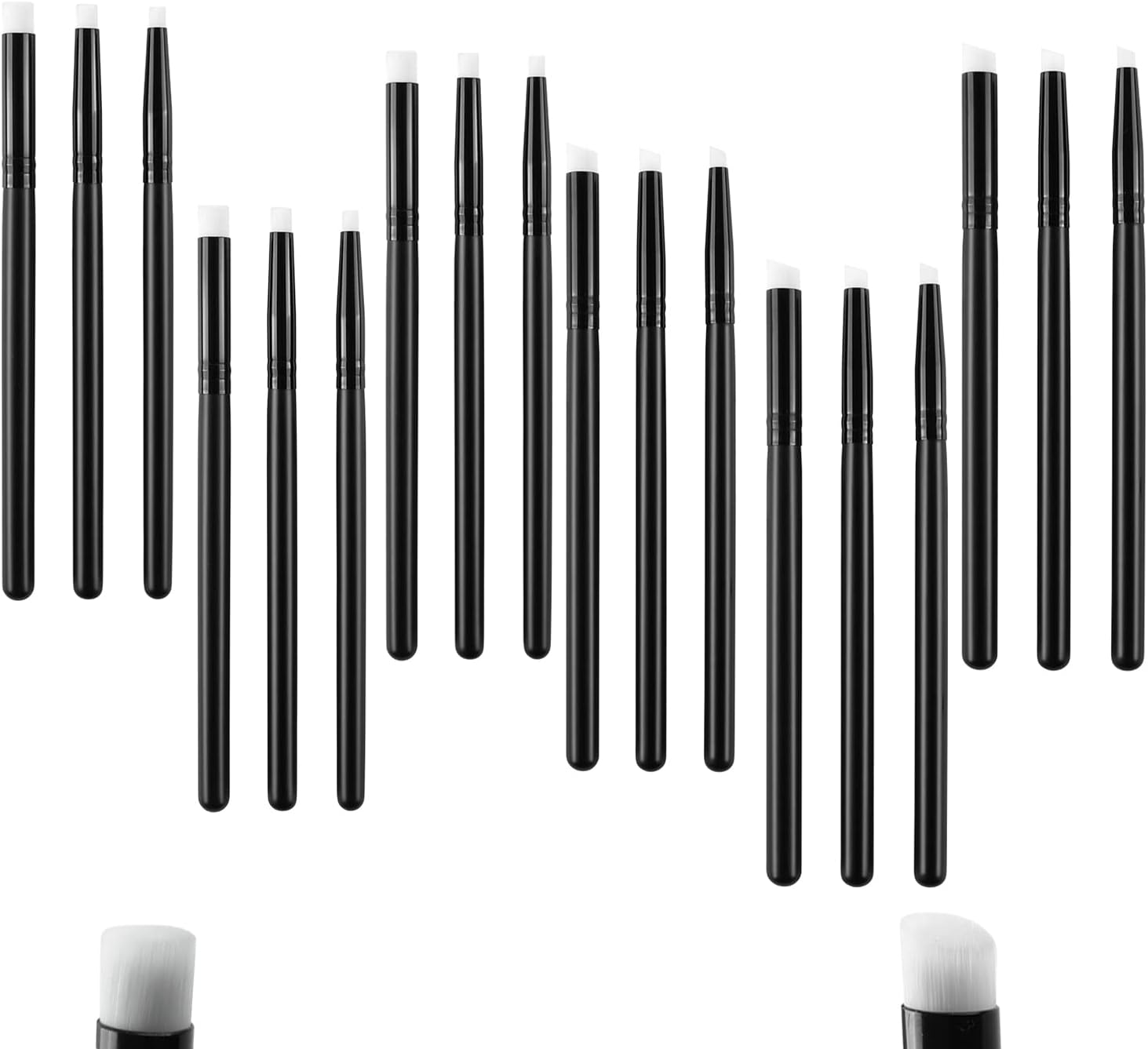 18 PCS Detailed Mini Ink Blending Brushes for Card Making 3 Kinds of Head Smooth Blending Ink Painting Small Brushes Hand Tools for Stencils,Deal with Small Details DIY Scrapbooking Paper Cards Making
