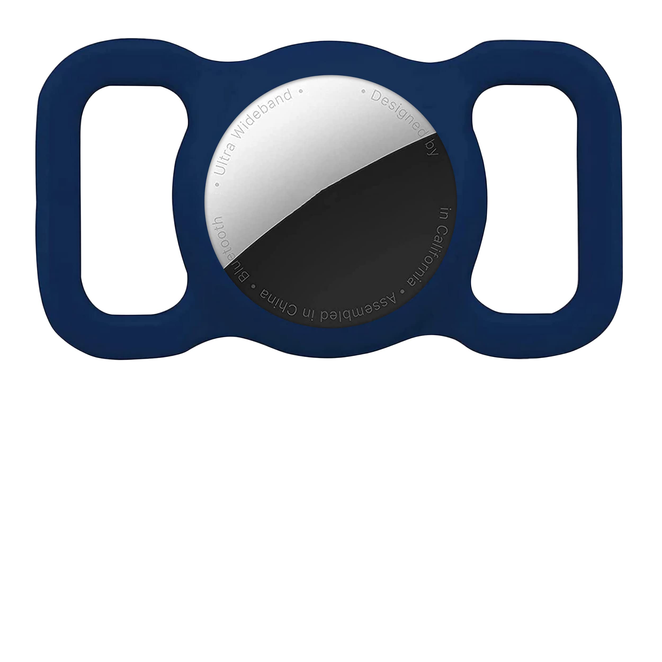 SQUIF Airtag Case for Pets With Collar | Protective Silicone Cover Compatible With Apple Airtag for Dogs, Cats (Blue)