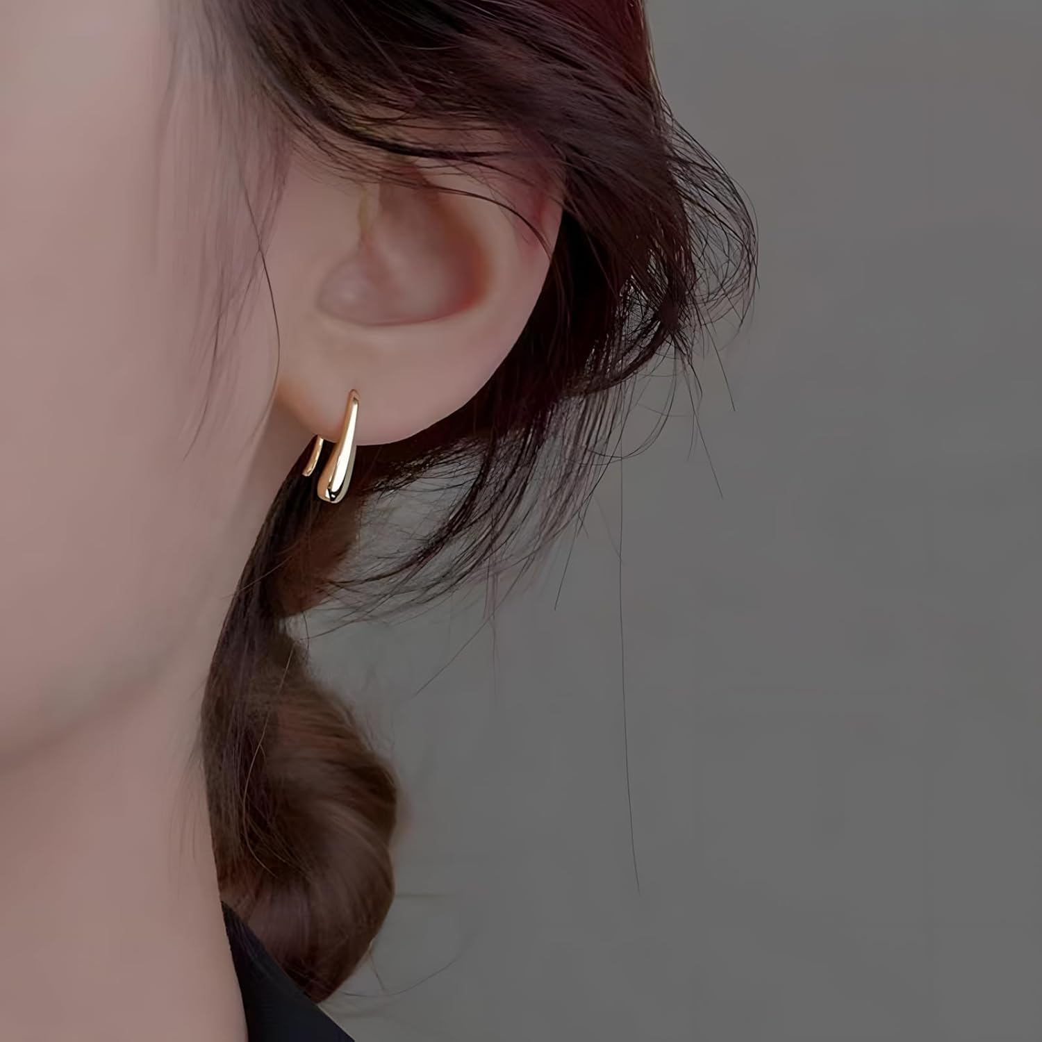 Silver Plated Teardrop Earrings for Women Simple Waterdrop Earrings - Image 2