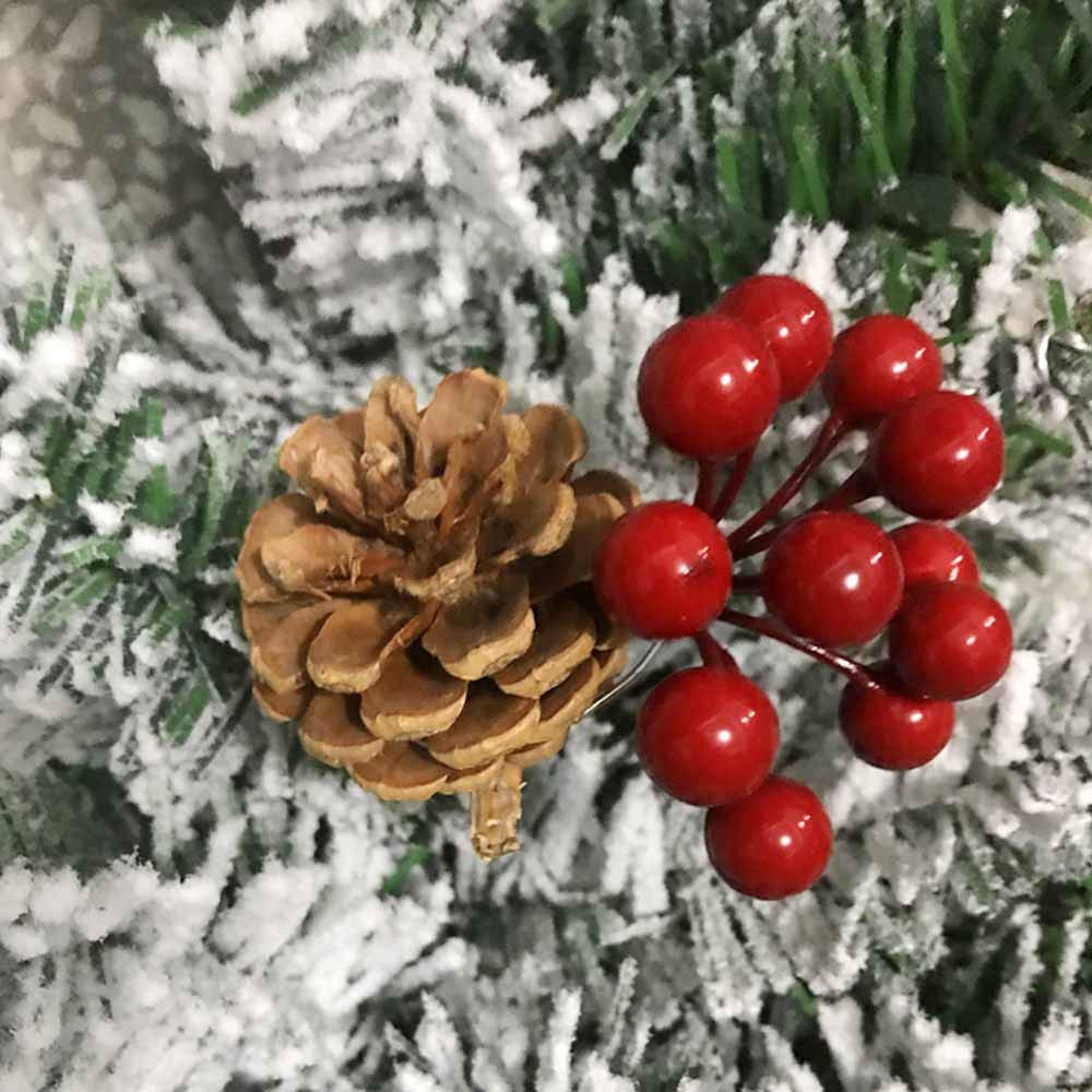Surwin Ghirlanda di Natale Decorazioni Illuminato con Luci A LED, Argento Artificiale Rattan Natalizio a Batteria con 8 modalità Luminose per Feste di Festive Christmas (Rattan +Bianco Caldo,2.7m)