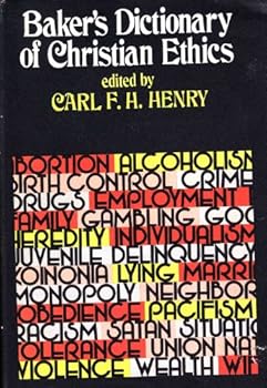 Hardcover Baker's dictionary of Christian ethics Book