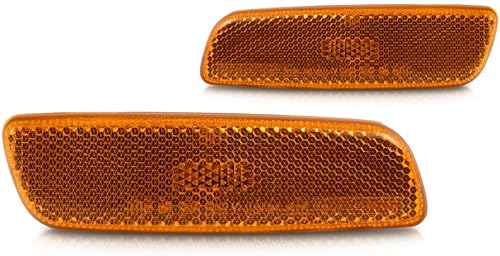 KarParts360 Para 2004 2005 2006 Scion xA Conjunto de luz de marcador lateral par del conductor y del pasajero con bombillas para LX2550103 LX2551103