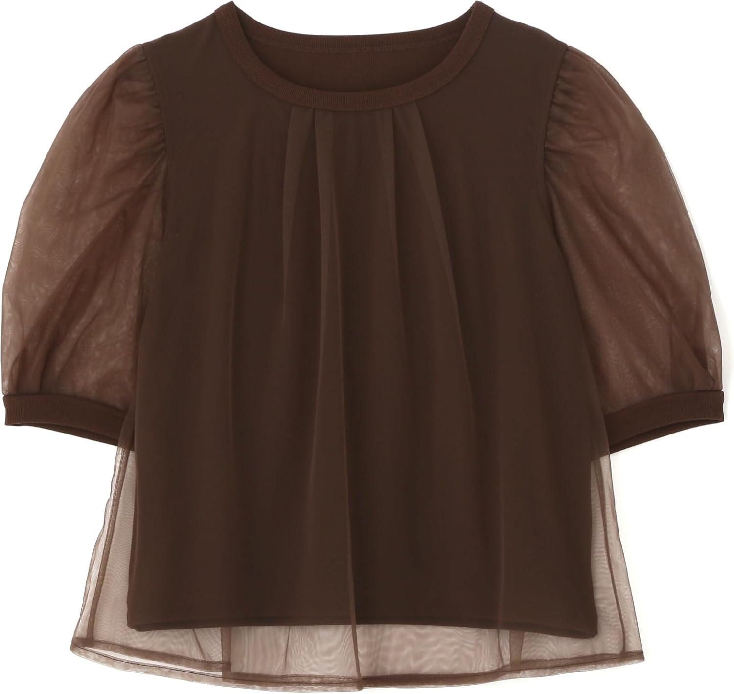 PROPORTION BODY DRESSING - 【PROPORTION BODY DRESSING】プロポーションボディドレッシング カットソー トップス 七分袖 サイズ2 茶系 PROPORTION BODY DRESSING（プロポーションボディドレッシング