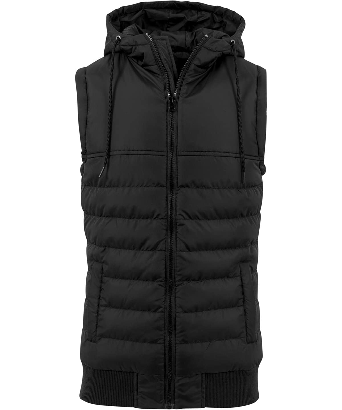 Chaleco burbuja COOZO para hombre en color negro acolchado con cremallera frontal 7