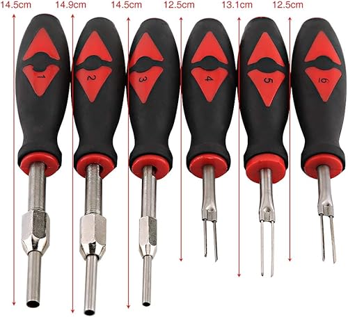 Miniatura 9 de Kit de herramientas de extracción de terminales automotrices universales de 23 piezas