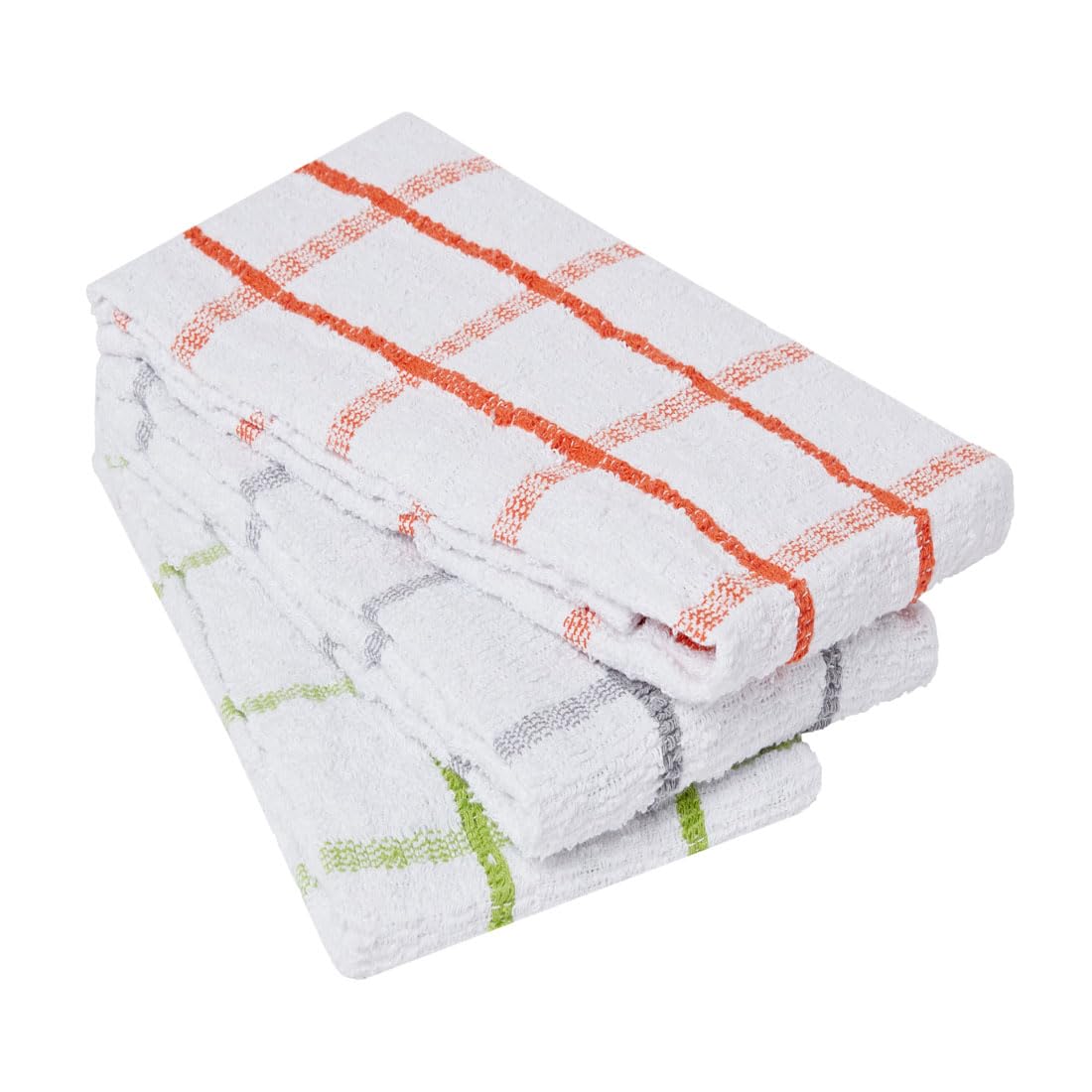 Charlotte Andersen 3 Pack Mix Colour Tea Towel Set Extra Large Tea Towels For Kitchen 3 Pack Quality Dish Cloths Quick Dry, Ultra Absorbent And Machine Washable 78Cm X 44Cm (3 Pack Mix Colour Tea Towel Set)