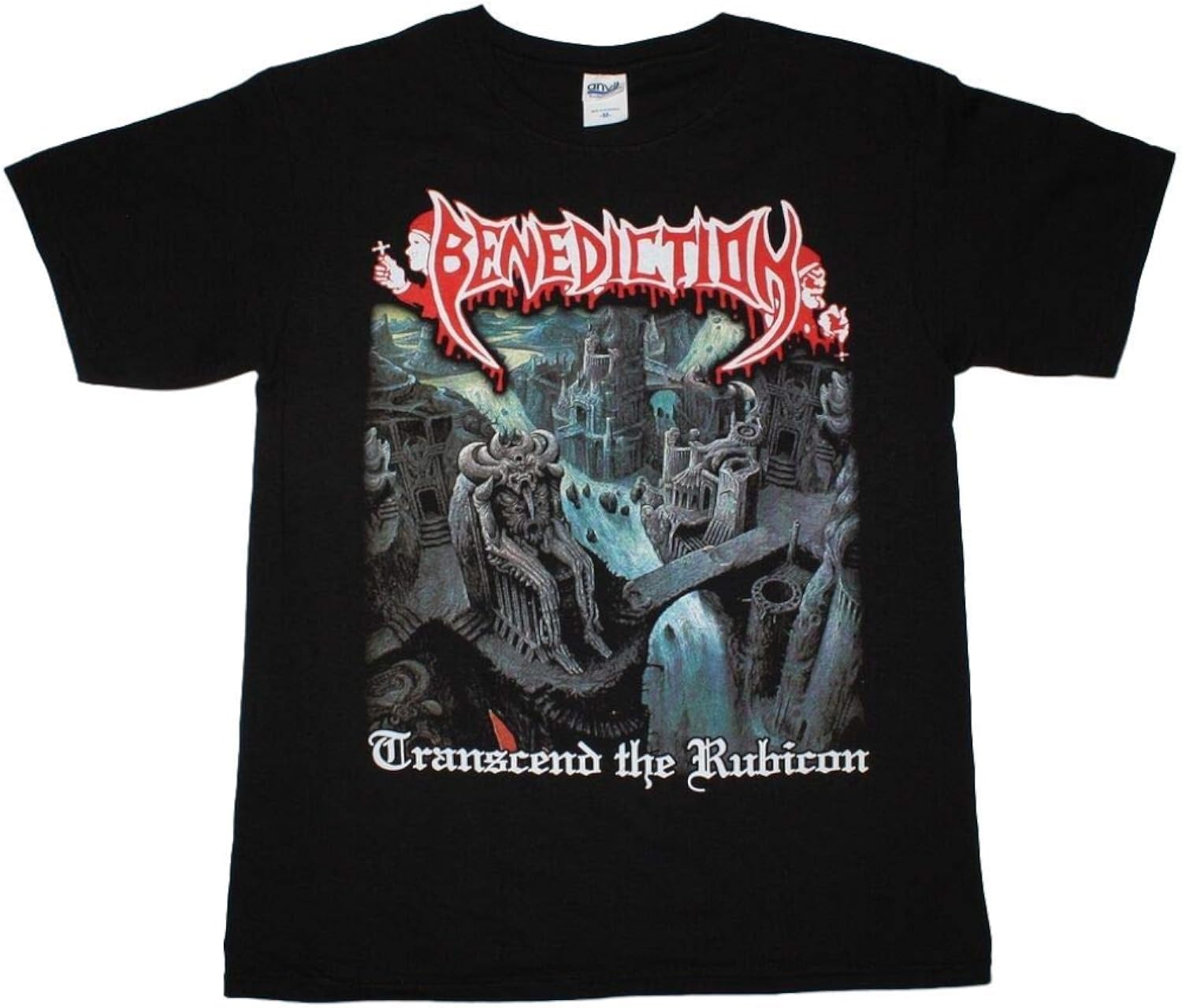 Eytfyzgl Men's Color 15 2688 Benediction Transcend The Rubicon Dismember Death Metal New Black T-Shirt(Medium) Medium
