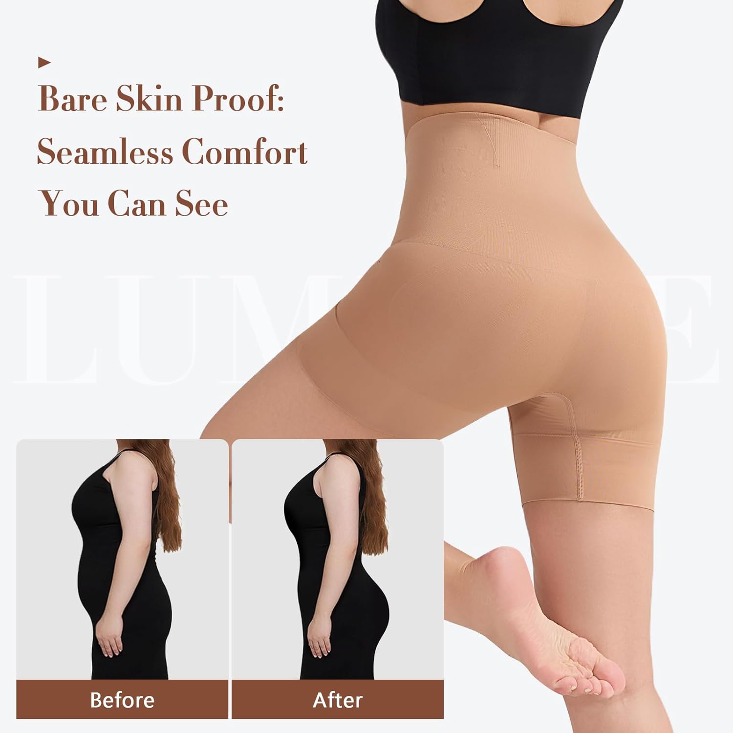 Tummy Control Shapewear for Women,Seamless High Waist Underwear, Faja Body Shaper Panties, Thigh Slimming Shorts - Image 2