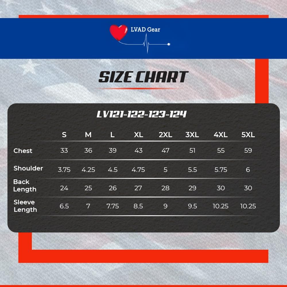 Men’s Heartmate 3 LVAD Shirt – Ultrathin Spandex Mesh Fabric Designed for Comfort & Safety - Image 7