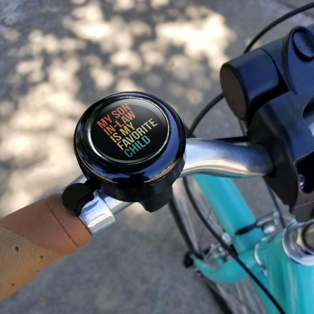 Graphics & More My Son in Law is Favorite Child Bicycle Handlebar Bike Bell