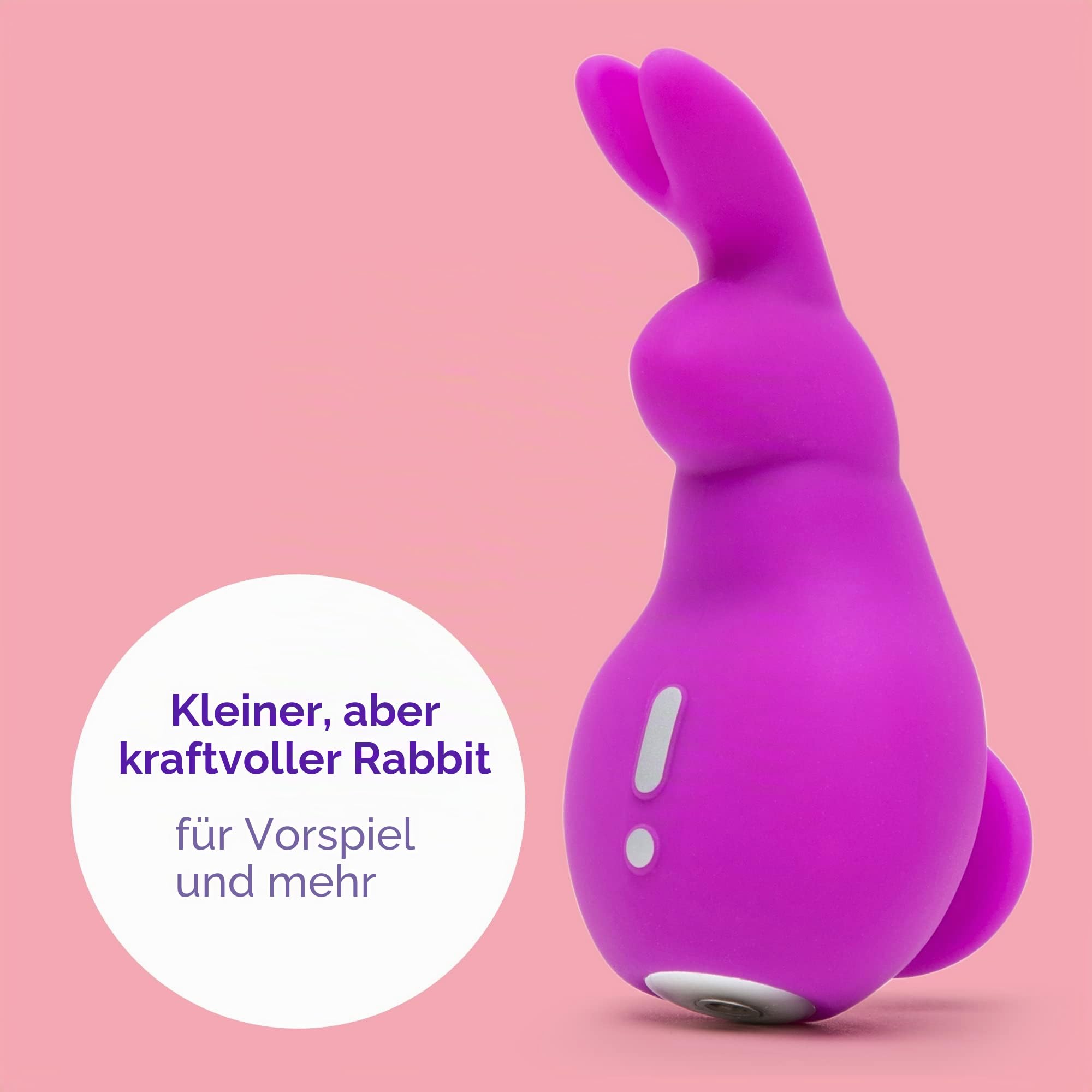 Lovehoney Happy Rabbit Mini-Ohren Klitoris-Fingervibrator Wiederaufladbar und wasserfest