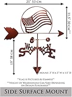 Vista 3 de SWEN Products Servicios Armados US Marines Marine Corp USMC Veleta de montaje lateral