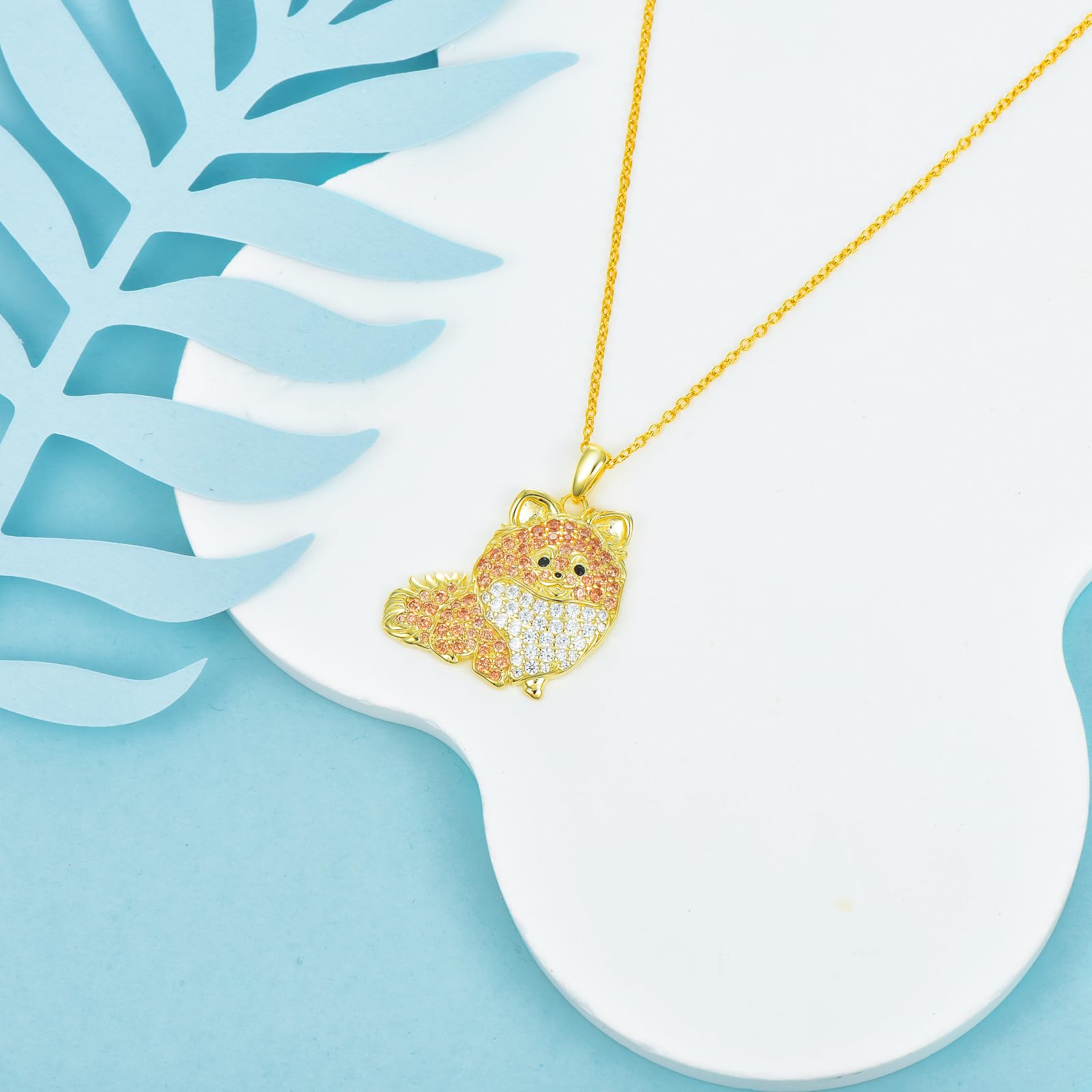 Dog Necklaces 24 Breeds of Dogs Necklaces S925 Sterling Silver Dog Pendant Pomeranian Dog Necklace for Women Girls gifts -UK - Image 3