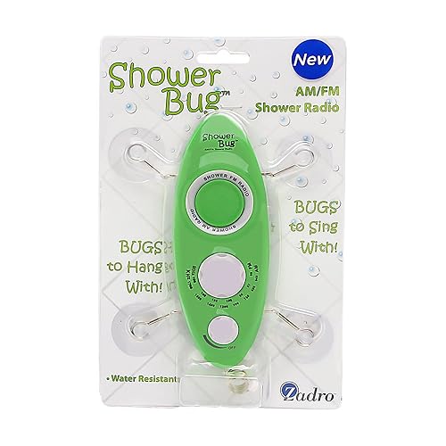 Zadro Ducha Bug 2.0 AMFM Radio En Verde