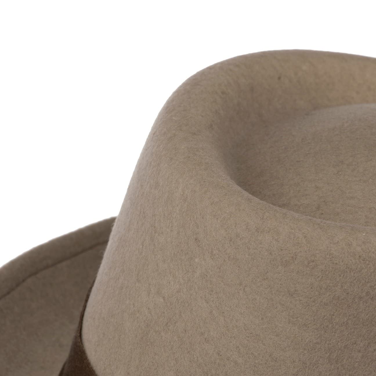 Lierys Chapeau Crushable Pork Pie Femme/Homme - Made in Italy en Feutre de Laine avec Ruban Gros Grain Automne-Hiver Hiver