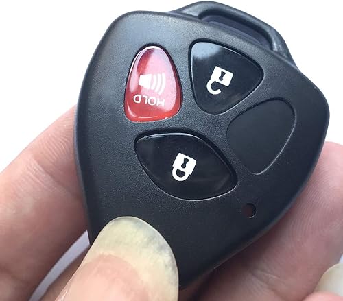 Miniatura 3 de Horande Funda de repuesto para llavero de 3 botones para Toyota Scion TC RAV4 2008-2013 Avalon 2007-2011 Camry 2008-2013 Corolla 2009-2014 Venza sin