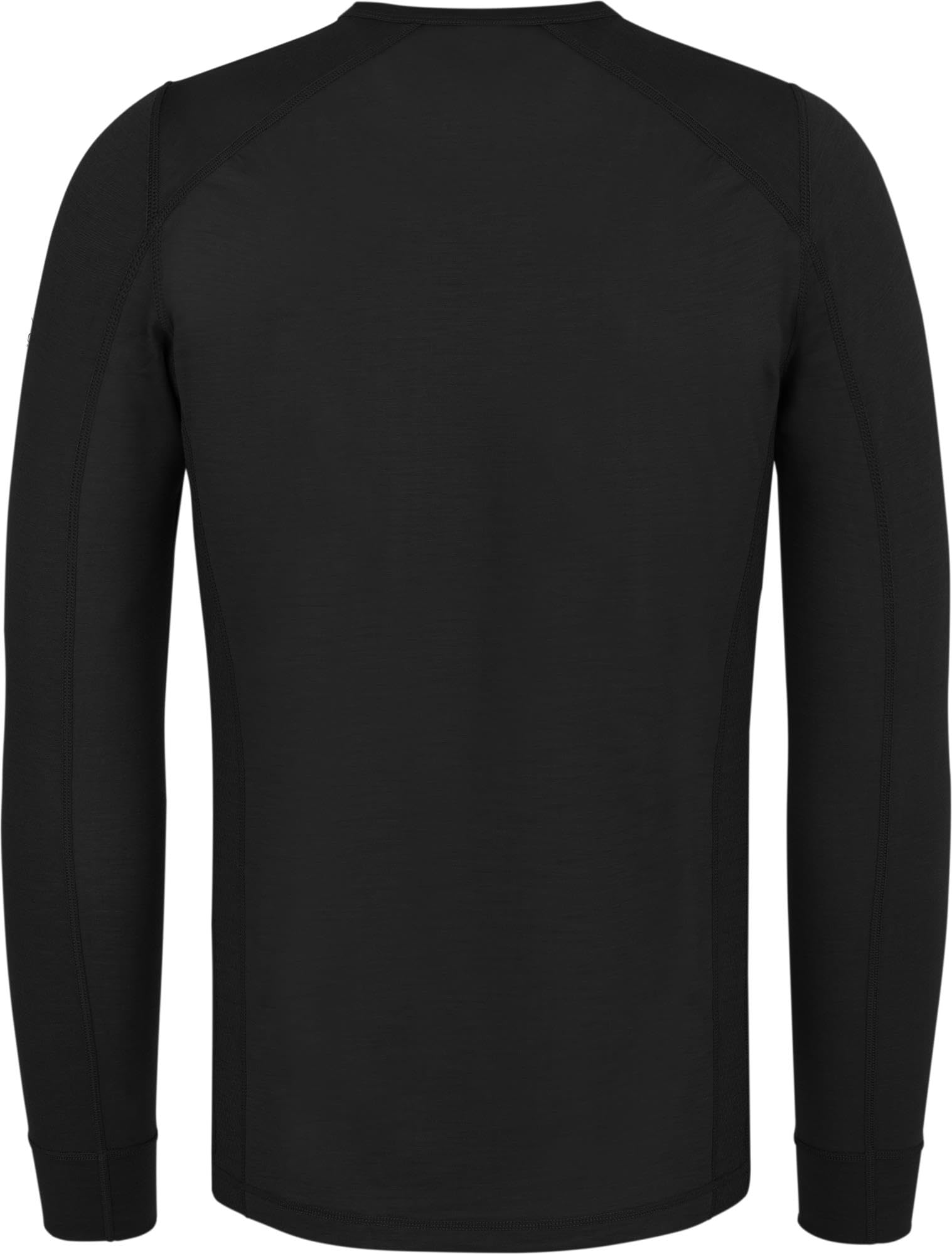 Herren Merino Oberteil Sommer Langarm Shirt Pullover leichtes Outdoor Shirt - Rundhalsausschnitt Funktionsoberteil 100% RWS Merinowolle
