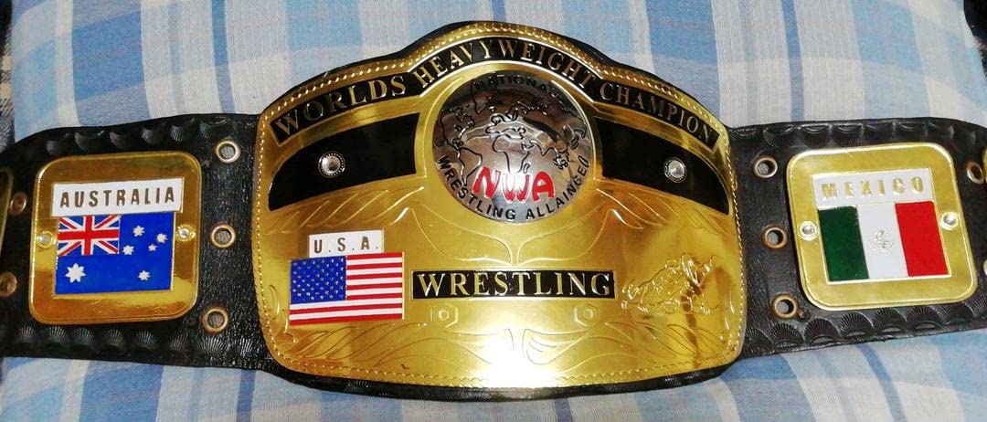 Amazon.co.jp: NWA世界ヘビー級チャンピオンベルト(馬場レイス