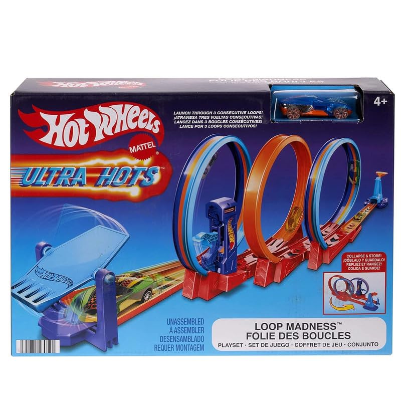 Hot Wheels Ultra Hots Loop Madness Track Set with 3 Loops and 1 Hot Wheels Car (B0CNH1X4VW) Amazon Price History, Amazon Price Tracker