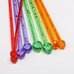 SWEEGICC 14 PCS 14"(35cm) 7sizes Coloris de bonbons en plastique simple pointé droit aiguilles de tricot