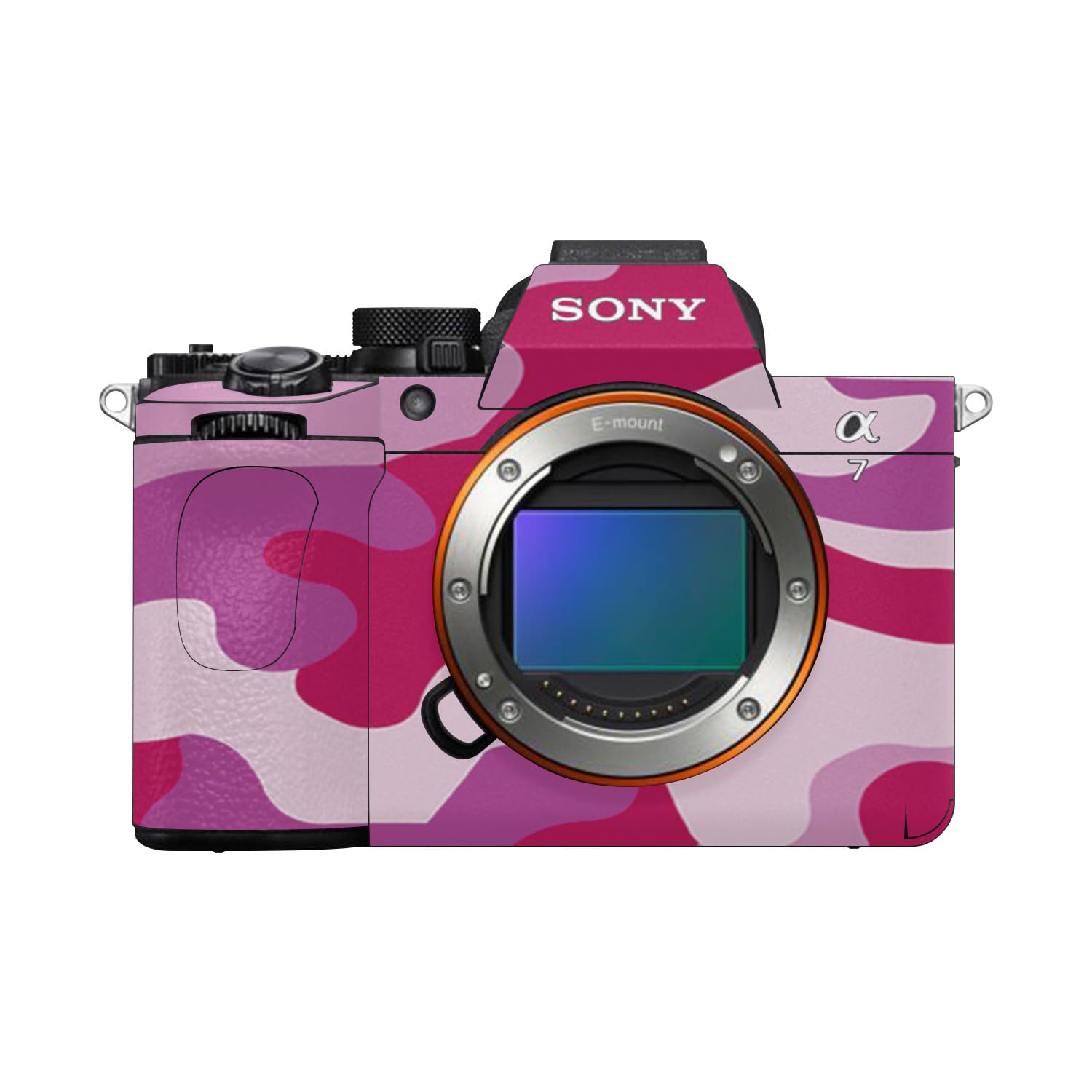 Camera Skin Compatible with Sony Alpha A7 Mark V (2025) - Pink Camo - Premium 3M Vinyl Protective Wrap Decal Cover - Easy to Apply | Crafted in the USA by MightySkins