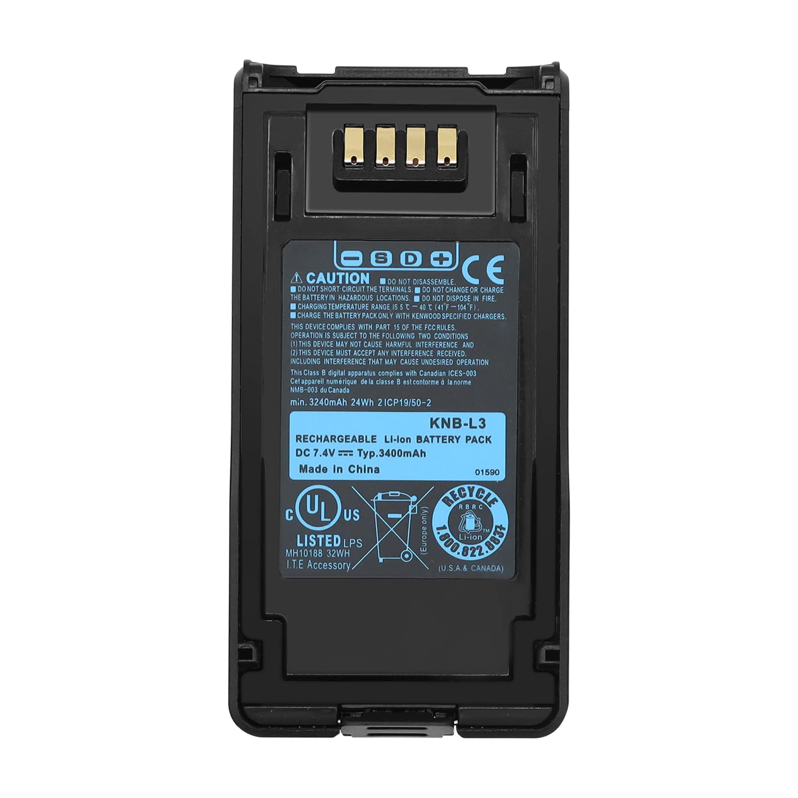 for KNB-L3 Battery KNB-L2 KNB-L1 [Upgraded] for Kenwood TK5230 TK5330 TK5430 NX5300 NX5400 NX5000 NX5200 NX5300S NX5200S VP5230 VP5330 XP5430 VP6230 VP6330 VP6430 KNB-L2M KNB-L3M Battery