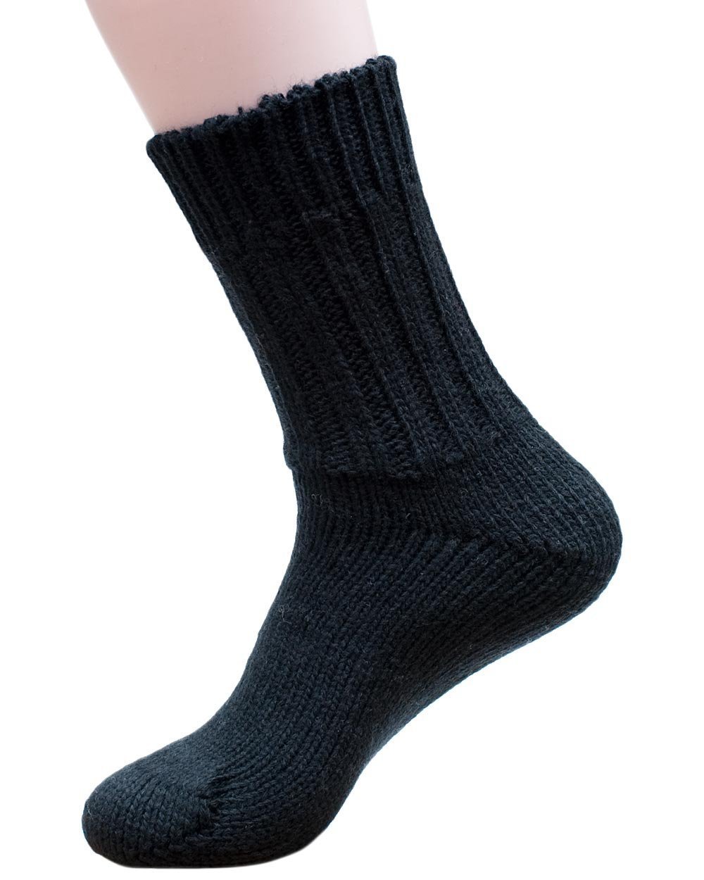 Hirsch Natur Men's Black Calf Socks Eu 47-48