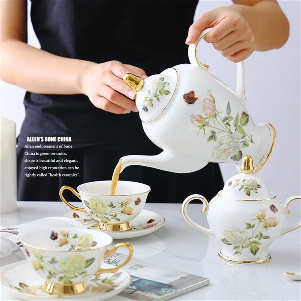 Lekkie luksusowe kości róży China Zestaw kawy brytyjska porcelanowa herbata kawa kubek kubek kawy