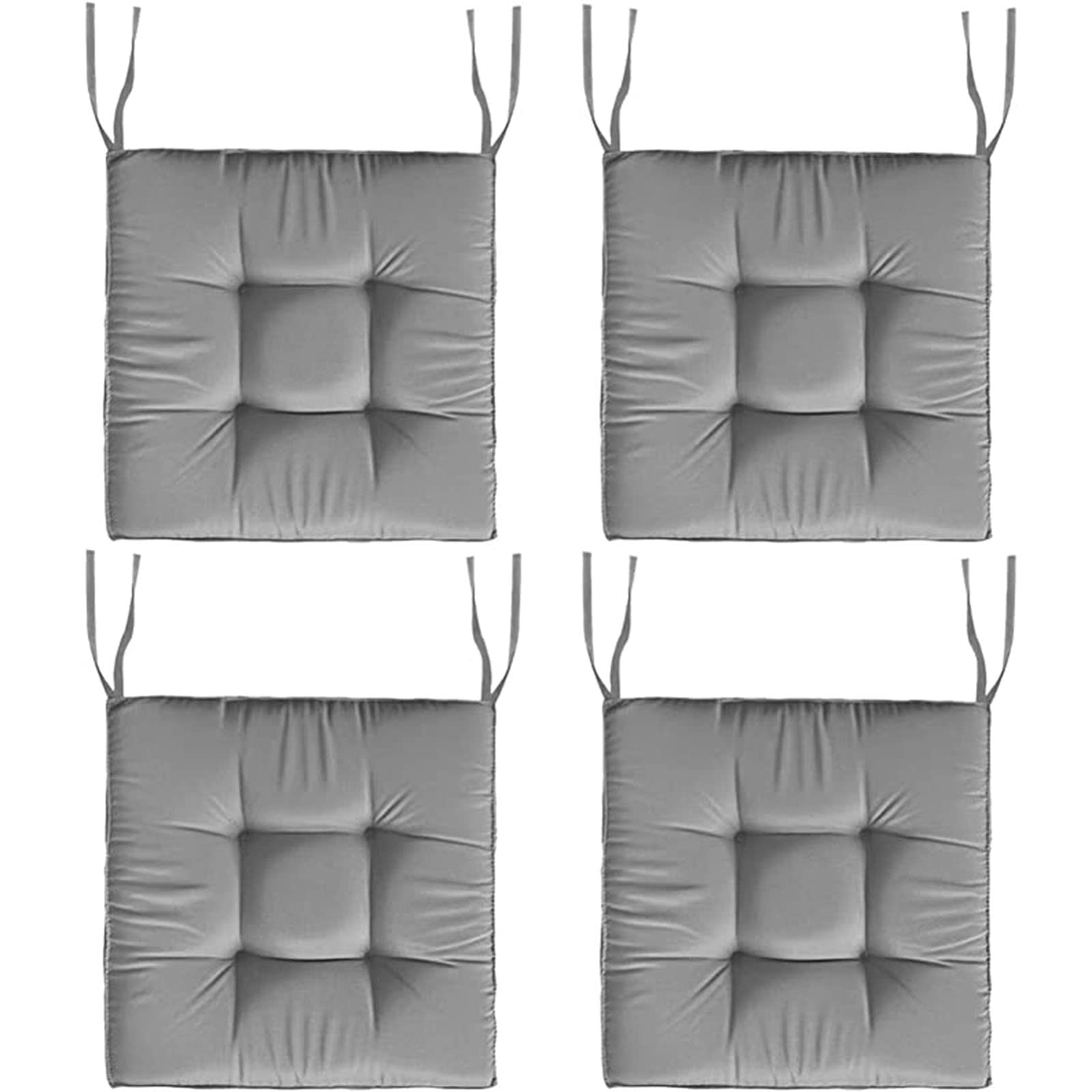 Coussins de chaise de jardin imperméables 45x45 gris lot de 4 coussin de siège extérieur