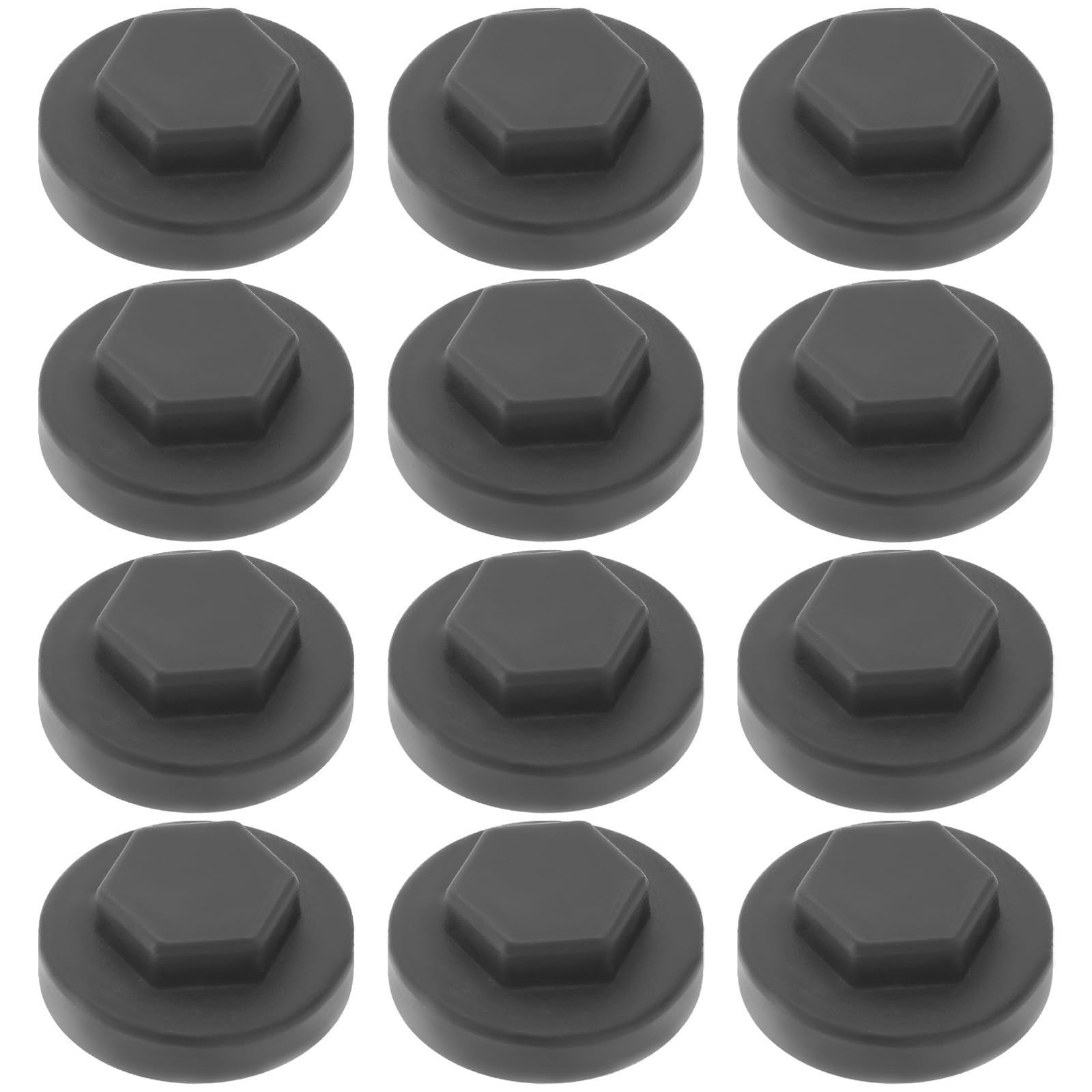 EMSea 200pcs Hexagon Dovetail Self Tapping Screws with Plastic Large Wall Gray Protective Cover Outer Diameter 16mm Inner Hexagon Screw Diameter 8mm