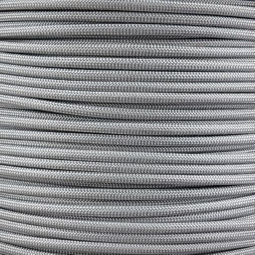 Paracord Planet Gray 550 Paracord Collection – 7 Strand Type III Paracord for Camping, Crafting, Utility and More – Quarry Gray (100 Feet)