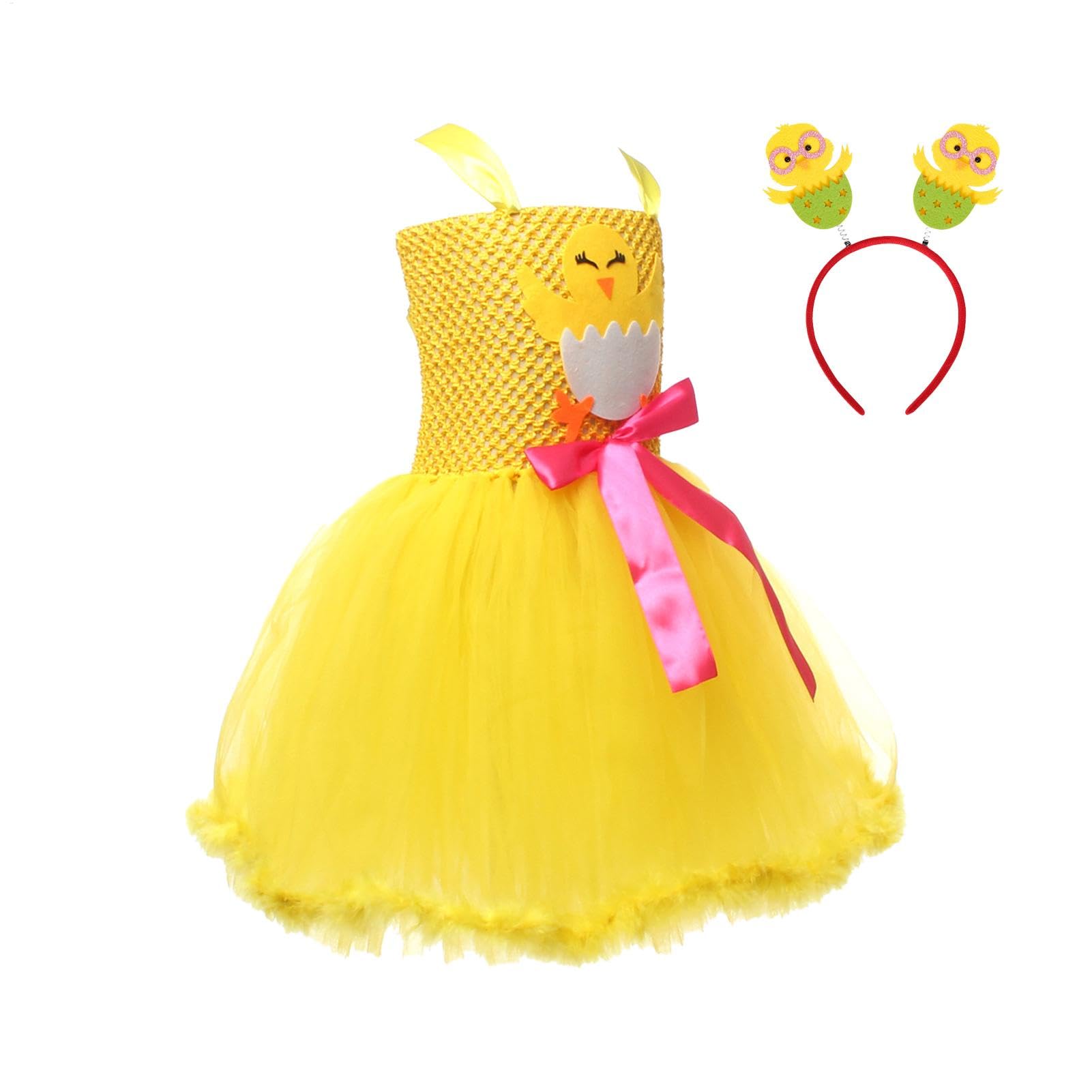 Vestidos de Pascua para niñas cómodos que no pican para juegos de primavera 8