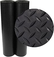 Vista 11 de Rollos de piso de goma de placa de diamante Rubber-Cal - 3 mm x 1.2 m x 0.3 m - Negro