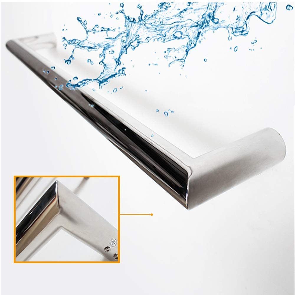 Toallero eléctrico de Pared, radiador toallero calefactado con 3 Varillas, de Acero Inoxidable, para baño, con Alambre Pulido.