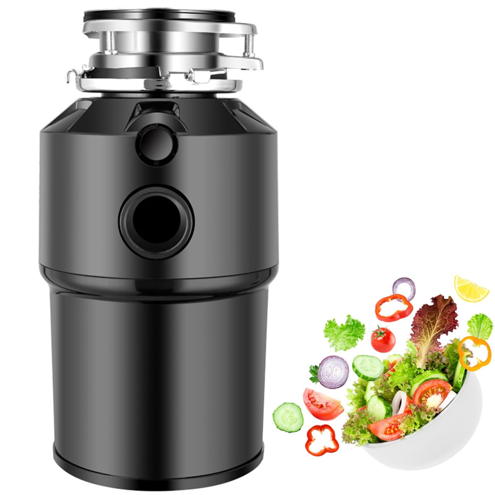Triturador de residuos de alimentos para fregadero de cocina, molinillo de basura doméstico con control remoto, trituradora de 2600 rpm, diseño de bajo ruido