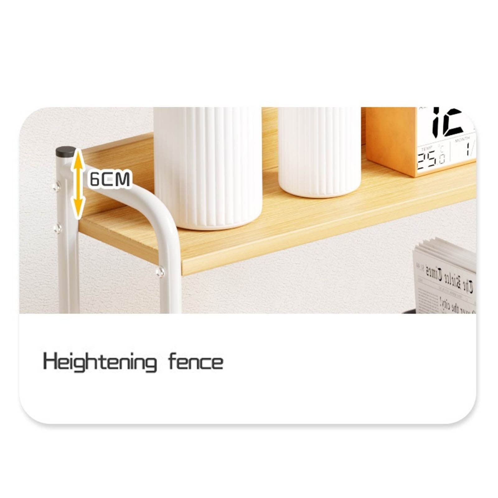 Supporto per stampante, scaffale per stampante, da pavimento a soffitto, multistrato, scaffale per ufficio, scrivania, ripiano per stampante (C)